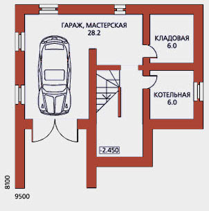 Проект помещений в цокольном этаже